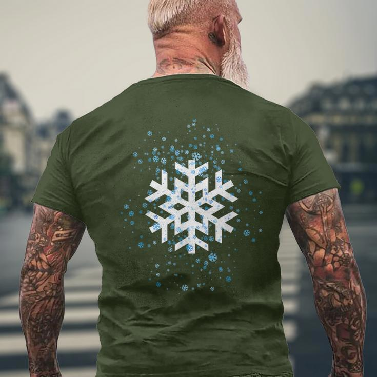 Snowflake Costume Winter Christmas Matching Men's T-shirt Back Print Gifts for Old Men
