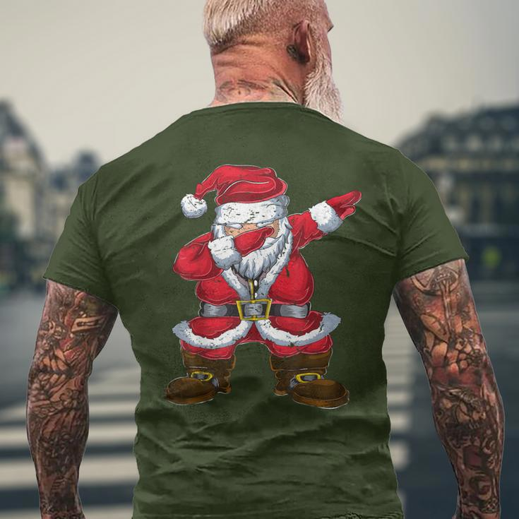 Tanzender Santa Claus Dabbing Weihnachtsmann Weihnachten T-Shirt mit Rückendruck Geschenke für alte Männer