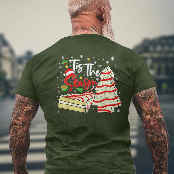 Tis The Season Christmas Tree Cakes Debbie Men's T-shirt Back Print Gifts for Old Men