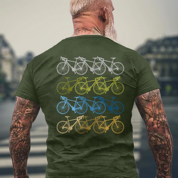 Vintage Bikes Biker Retro Bicycle Cycling Xmas T-Shirt mit Rückendruck Geschenke für alte Männer