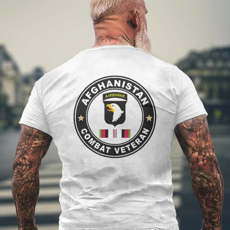 101St Airborne Division Oef Combat Veteran Mens Back Print T-shirt Gifts for Old Men