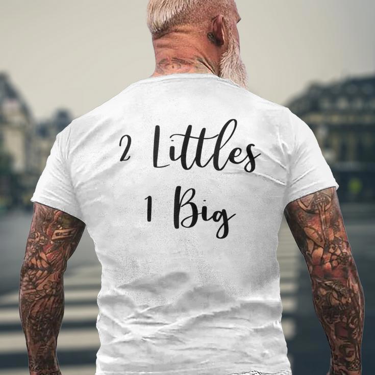 2 Littles 1 Big Sorority Twins University Greek Life Men's T-shirt Back Print Gifts for Old Men