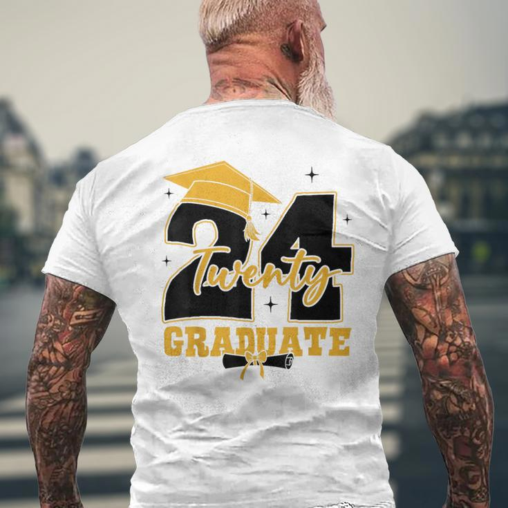 2024 Graduate Class Of 2024 Senior High School Graduation Men's T-shirt Back Print Gifts for Old Men