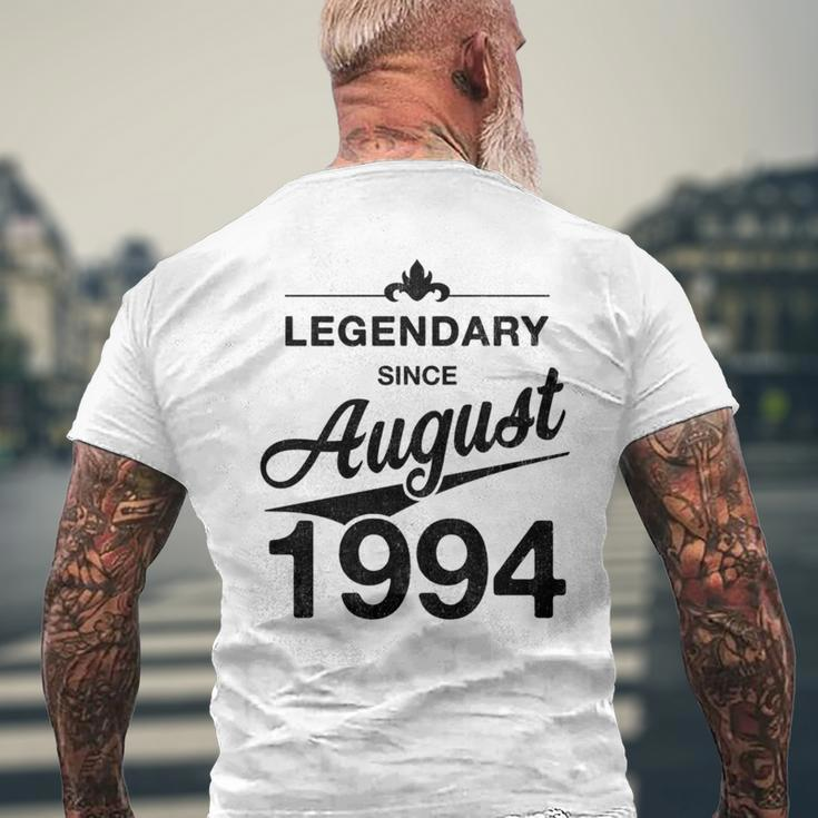 30 Geburtstag 30 Jahre Alt Legendär Seit August 1994 T-Shirt mit Rückendruck Geschenke für alte Männer
