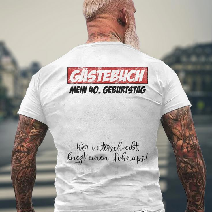 40 Geburtstag Mann Frau 40 Jahre 1984 Deko Lustig Geschenk T-Shirt mit Rückendruck Geschenke für alte Männer