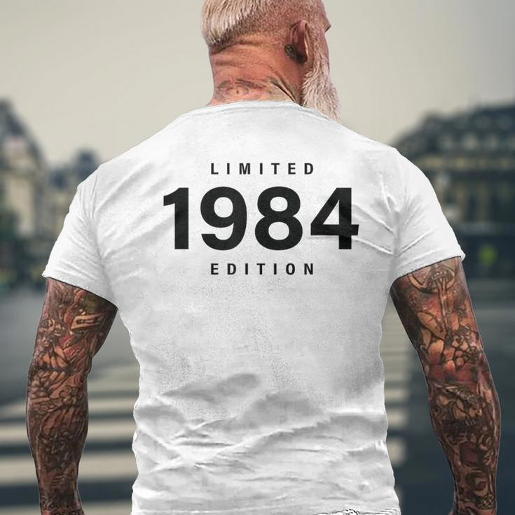 40 Year Old 1984 Limited Edition 40Th Birthday Men's T-shirt Back Print Gifts for Old Men