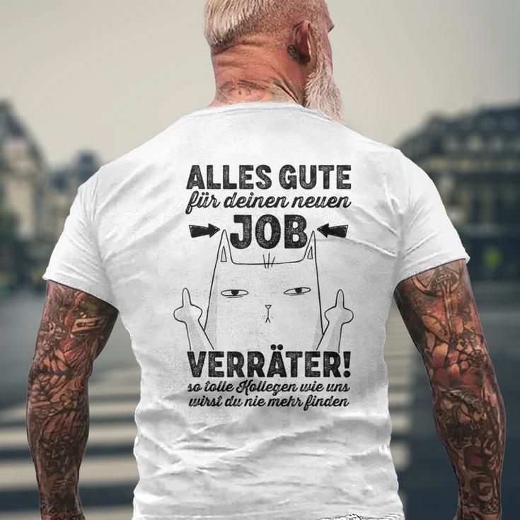 Alles Gute zum neuen Job Kurzärmliges Herren-T-Kurzärmliges Herren-T-Shirt, Motivationsgeschenk Geschenke für alte Männer