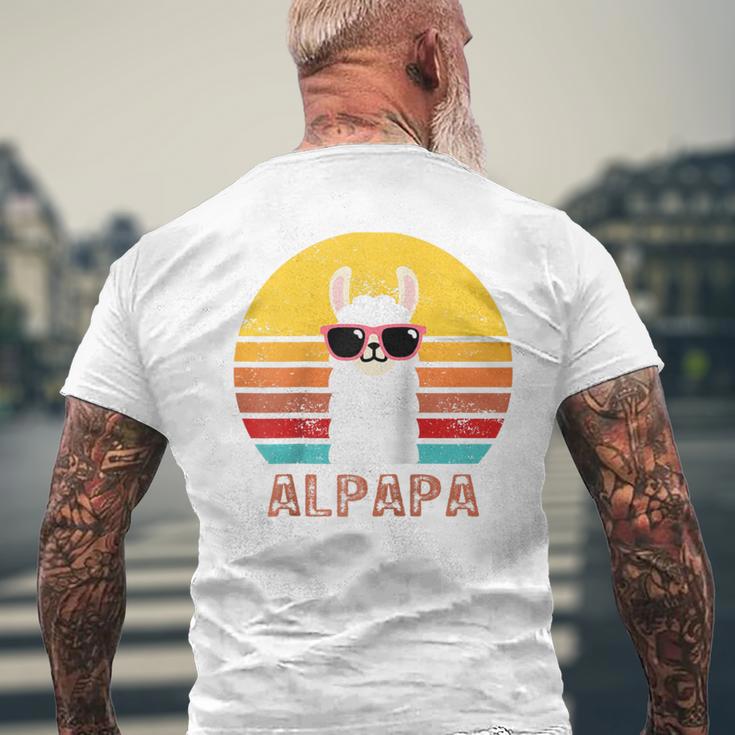 Alpapa Alpakaatertag Bester Papaater Fan Lamaatertag Raglan T-Shirt mit Rückendruck Geschenke für alte Männer