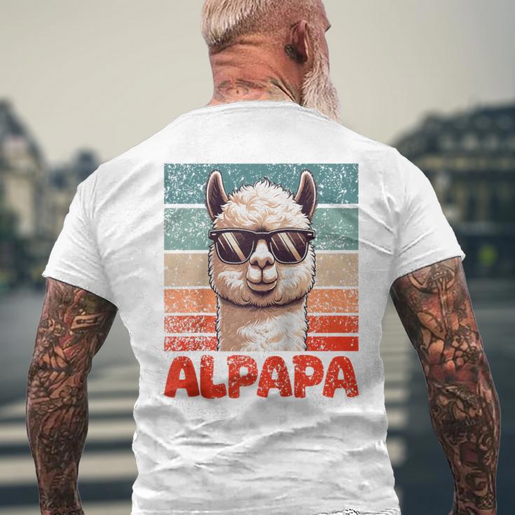 Alpapaatertag Bester Papa Alpaka Raglan T-Shirt mit Rückendruck Geschenke für alte Männer