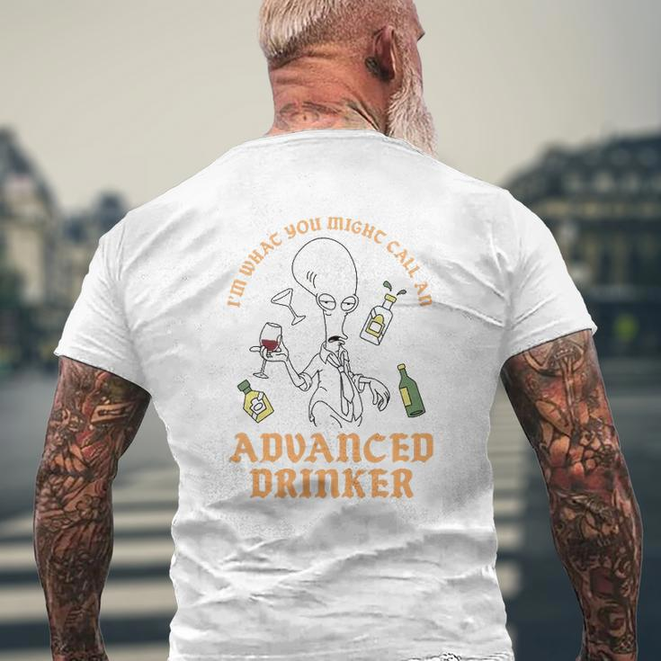 American Dad Advanced Drinker Mens Back Print T-shirt Gifts for Old Men