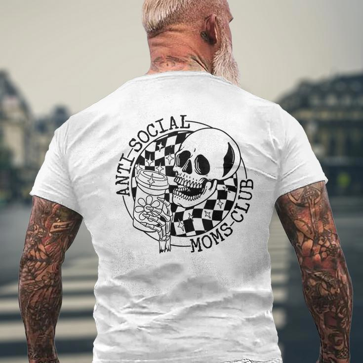 Anti Social Moms Club Antisocial Introvert Antisocial Club Men's T-shirt Back Print Gifts for Old Men