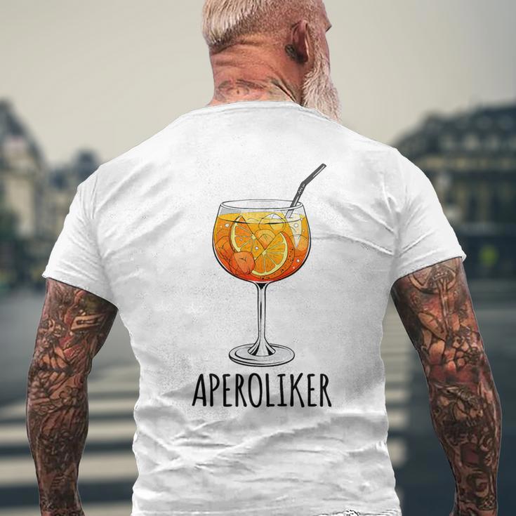 Aperoliker Team Spritz Fan Team Aperoliker Gray T-Shirt mit Rückendruck Geschenke für alte Männer