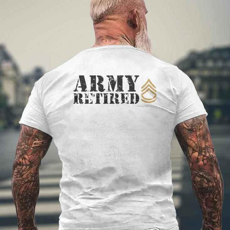 Army Sergeant First Class Sfc Mens Back Print T-shirt Gifts for Old Men