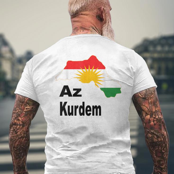 Az Kurdem Kurdistan Ypg Newroz T-Shirt mit Rückendruck Geschenke für alte Männer