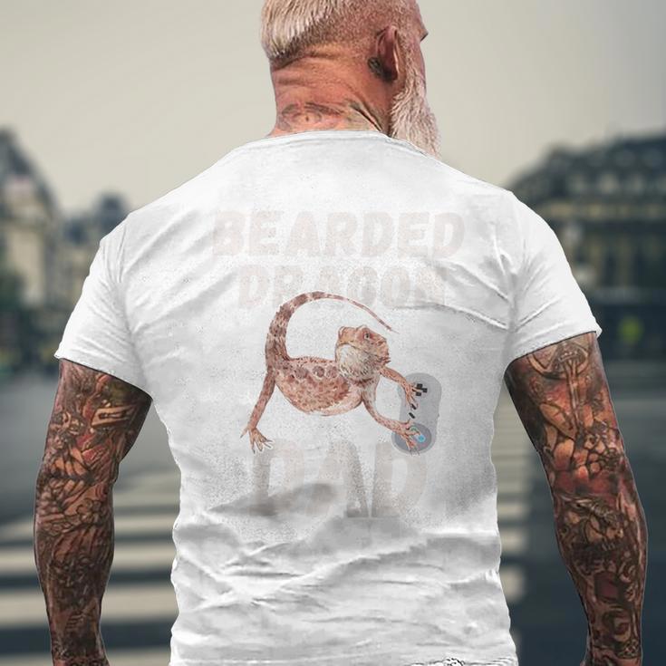 Bartdrache Papa Spieltideospiel Reptilien Pagona Gamers Raglan T-Shirt mit Rückendruck Geschenke für alte Männer