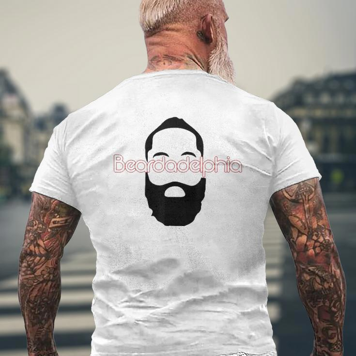 Beardadelphia Beardadelphia Beard Dad Mens Back Print T-shirt Gifts for Old Men