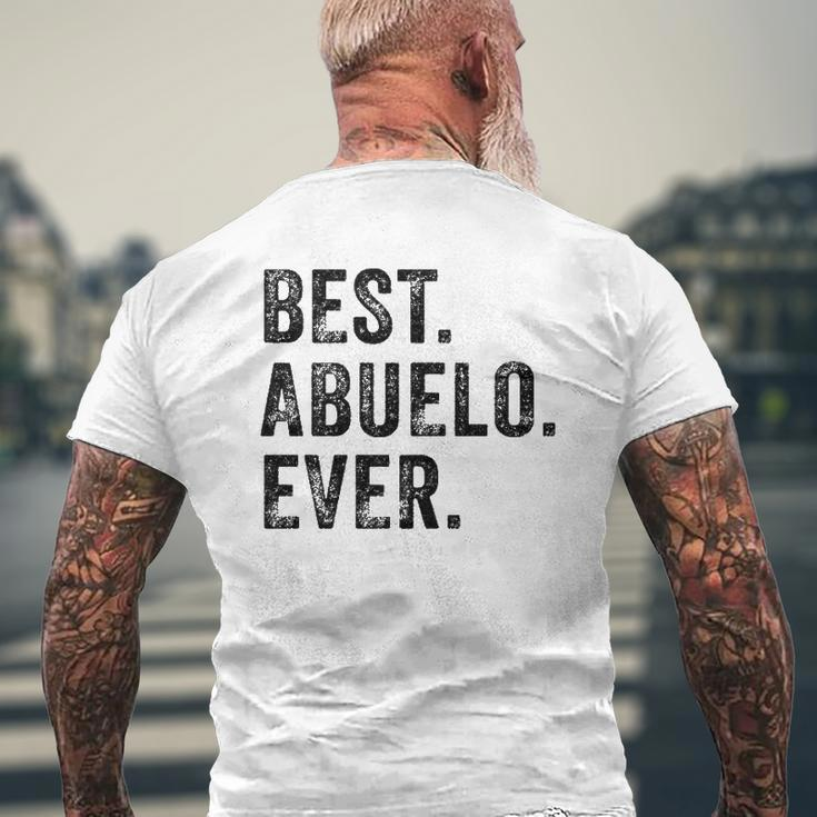 Best Abuelo Ever Grandpa Grandfather Spanish Vintage Mens Back Print T-shirt Gifts for Old Men