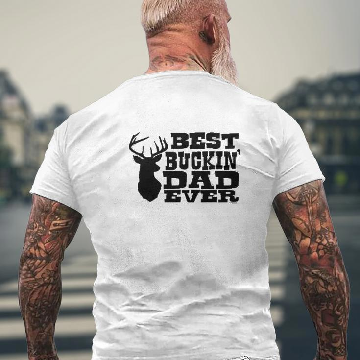 Best Buckin' Dad Ever Mens Back Print T-shirt Gifts for Old Men