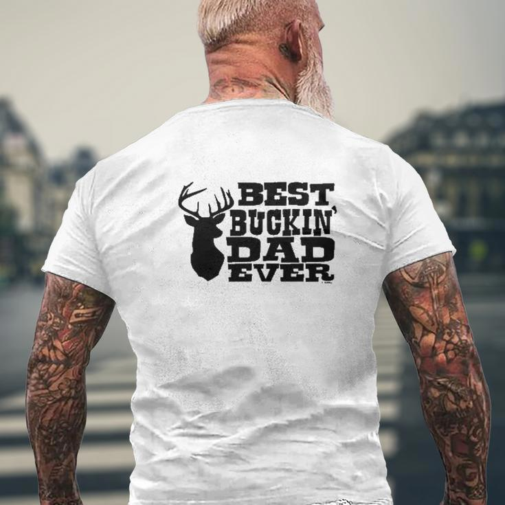Best Buckin' Dad Ever Mens Back Print T-shirt Gifts for Old Men