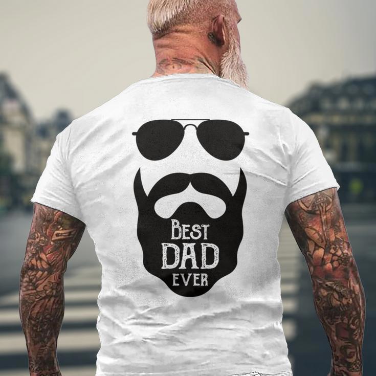 Best Dad Ever Bester Papa Für Bartträger Zum Herrentag T-Shirt mit Rückendruck Geschenke für alte Männer