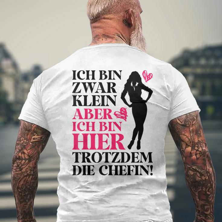 Beste Chefin Hier T-Shirt mit Rückendruck Geschenke für alte Männer