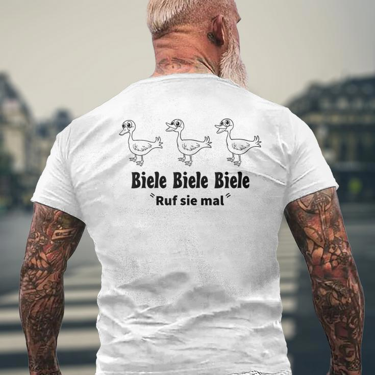 Biele Biele Biele White T-Shirt mit Rückendruck Geschenke für alte Männer