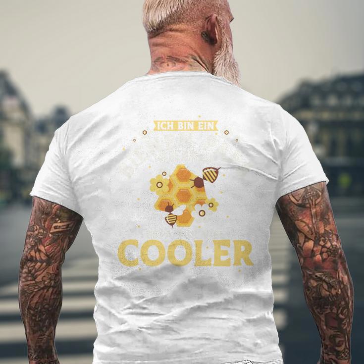 Bienen Papa Wie Ein Normaler Papa Nuriel Cooler Imker T-Shirt mit Rückendruck Geschenke für alte Männer