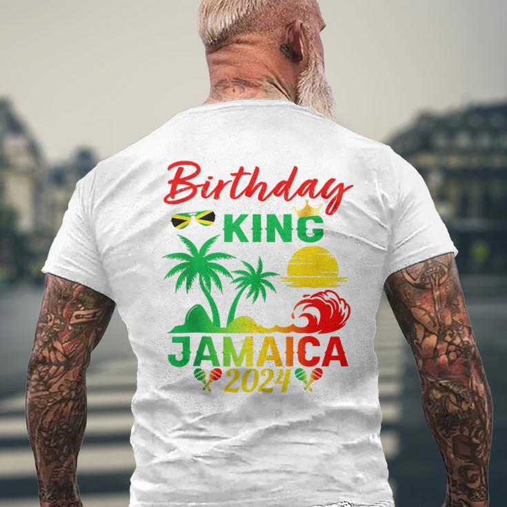 Birthday King Jamaica 2024 Jamaican Vacation Trip Men_S Men's T-shirt Back Print Gifts for Old Men
