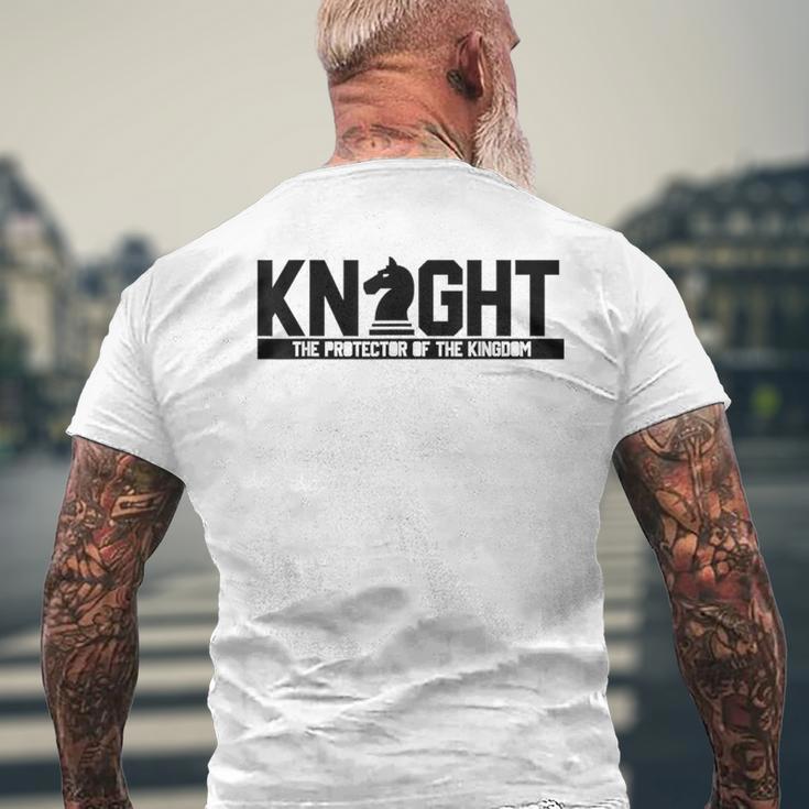 Black Knight Checkmate Collection Men's T-shirt Back Print Gifts for Old Men