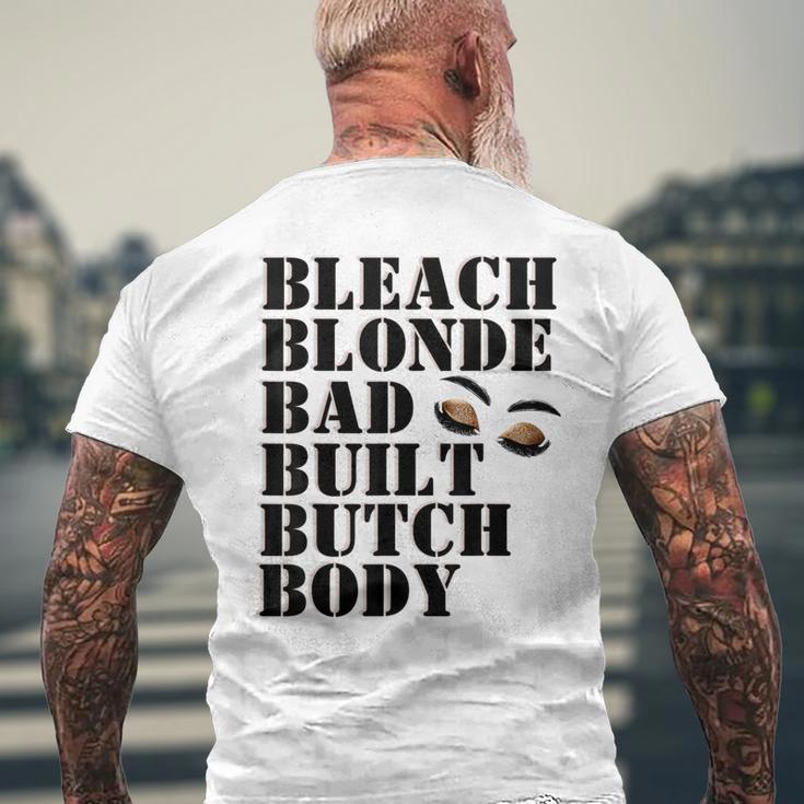Bleach Blonde Bad Built Letter Print Graphic Men's T-shirt Back Print ...