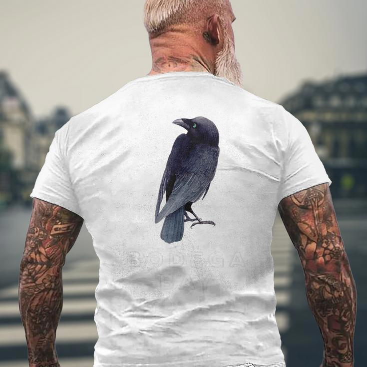 Bodega Bay Northern California Coast Crow Raven Lovers Men's T-shirt Back Print Gifts for Old Men