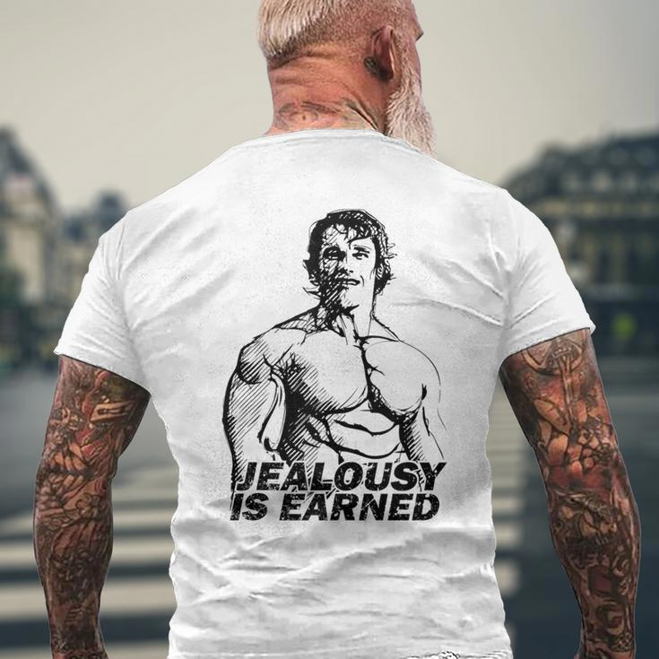Bodybuilding Gym Inspiration Arnold Old School Golden Era Men's T-shirt Back Print Gifts for Old Men
