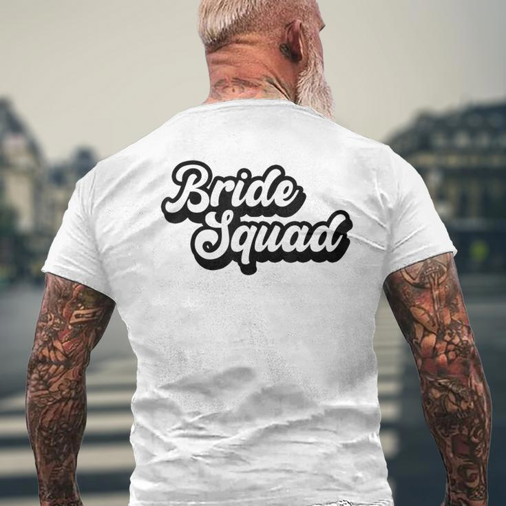 Bride Squad Bachelorette Party Hochzeit Geschenk T-Shirt mit Rückendruck Geschenke für alte Männer
