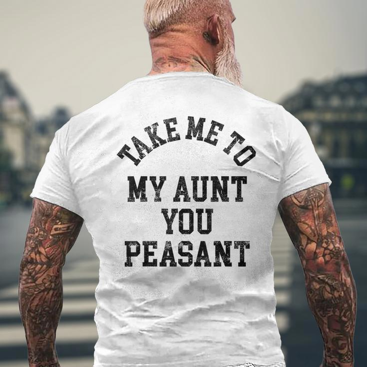 Bring Mich Zu Meiner Tante Du Bauer T-Shirt mit Rückendruck Geschenke für alte Männer