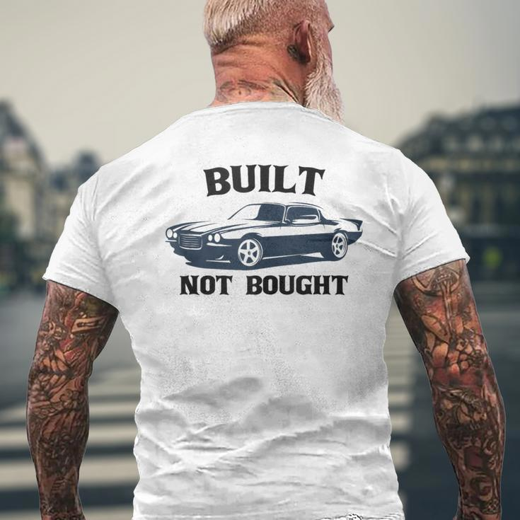 Built-Not-Bought Mechanical Muscle Cars Vintage Graphic Mens Men's T-shirt Back Print Gifts for Old Men
