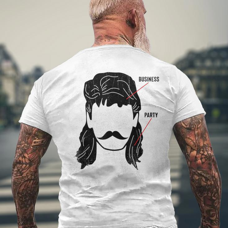 Business In The Front Party In The Back MulletMen's T-shirt Back Print Gifts for Old Men