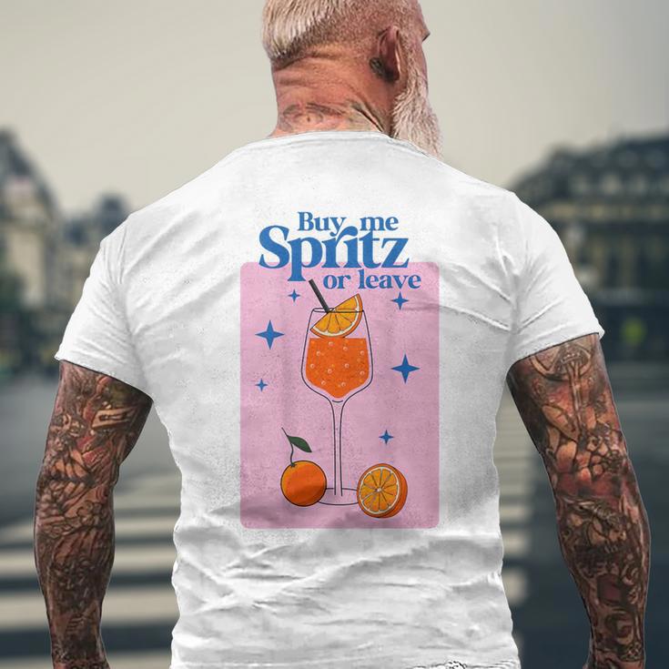 Buy Me Spritz Or Leave X Hallöchen Aperölchen Spritz Stars T-Shirt mit Rückendruck Geschenke für alte Männer