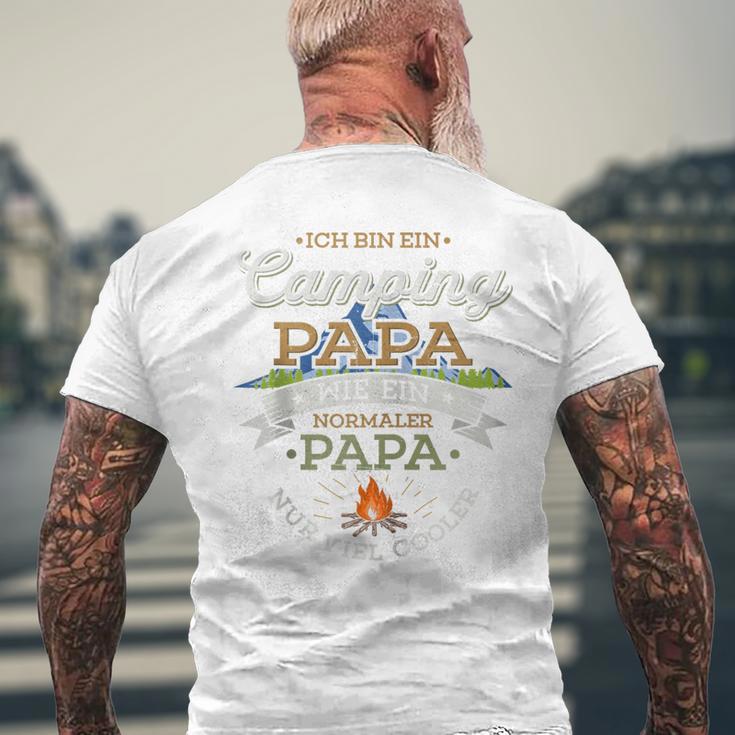 Camping Papa Wie Ein Normaler Papa Nur Cooler Zelten Camper Kapuzenjacke T-Shirt mit Rückendruck Geschenke für alte Männer