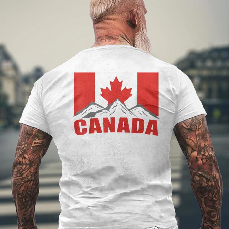 Canadian Canada Flag Excavator T-Shirt mit Rückendruck Geschenke für alte Männer