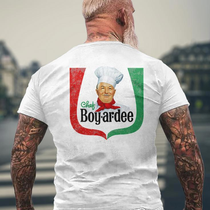 Chef Boyardee Throwback PremiumShirt 1504 Mens Back Print T-shirt Gifts for Old Men