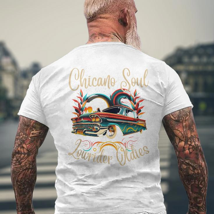 Chicano Soul Lowrider Oldies Car Clothing Low Slow Cholo Men Men's T-shirt Back Print Gifts for Old Men