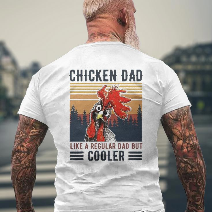 Chicken Dad Like A Regular Dad Farmer Poultry Father's Day Tee Mens Back Print T-shirt Gifts for Old Men