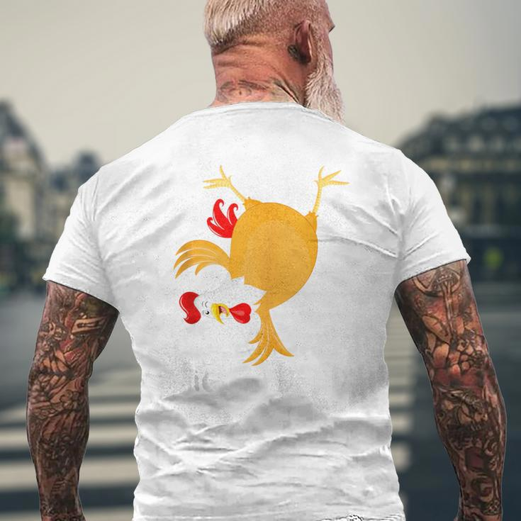 Chicken Daddy Father's Day Men's T-shirt Back Print Gifts for Old Men