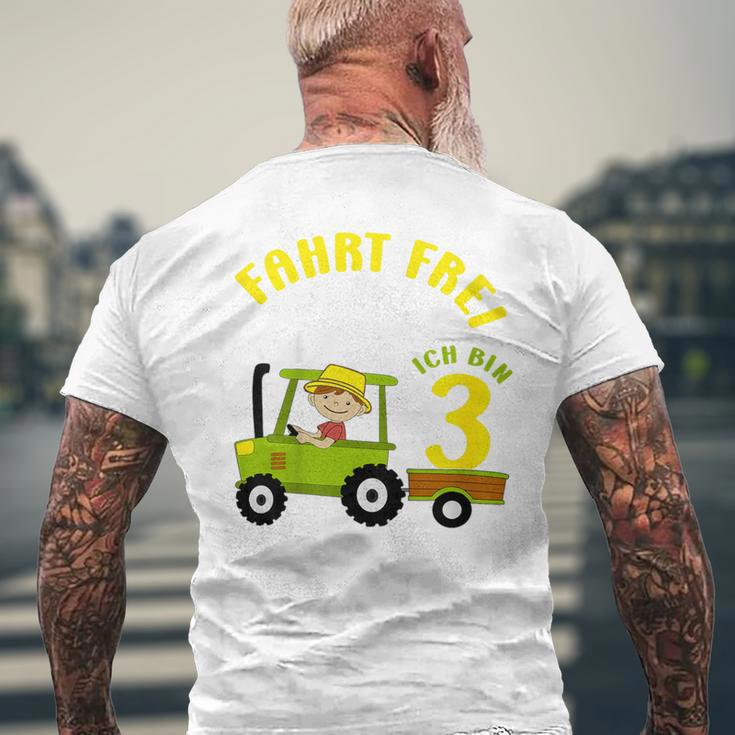 Children's Birthday Ich Bin 3 Jahre Traktor Boy T-Shirt mit Rückendruck Geschenke für alte Männer