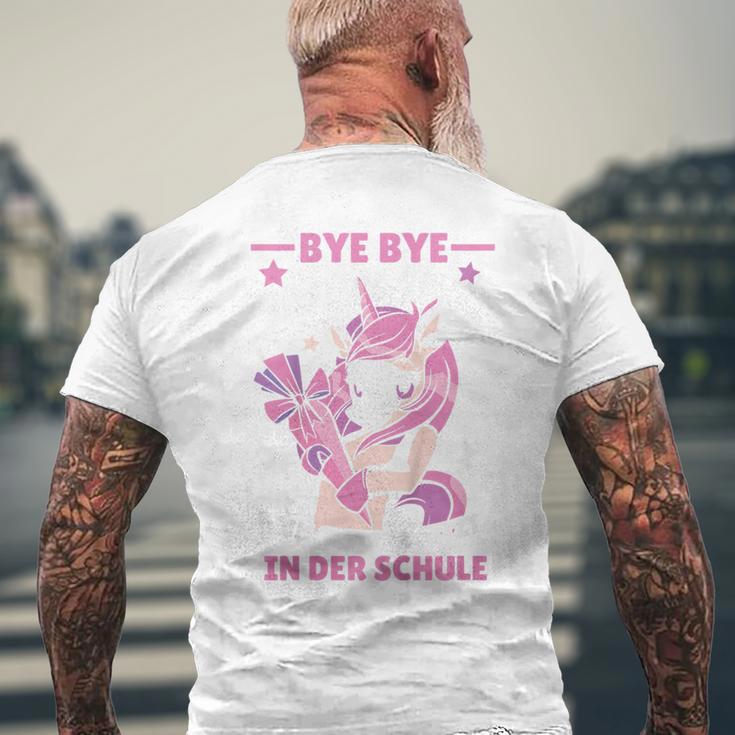 Children's Bye Bye Kindergarten Ich Glitzer In Der Schule Cute Unicorn T-Shirt mit Rückendruck Geschenke für alte Männer