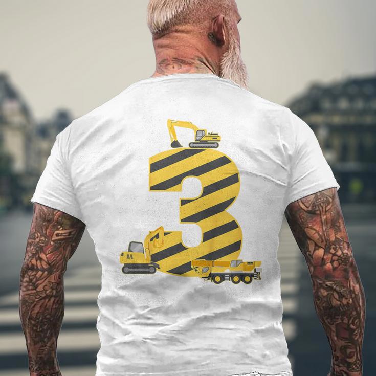 Children's Digger 3Rd Birthday Boy Ich Bin Schon 3 Jahre T-Shirt mit Rückendruck Geschenke für alte Männer