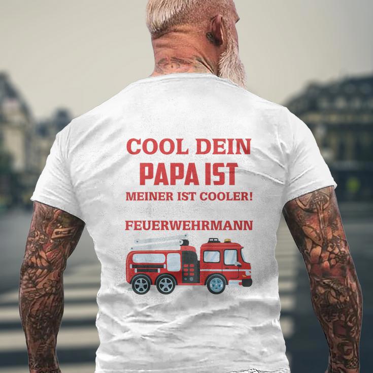 Children's Egal Wie Cool Dein Papa Meiner Ist Fireman T-Shirt mit Rückendruck Geschenke für alte Männer