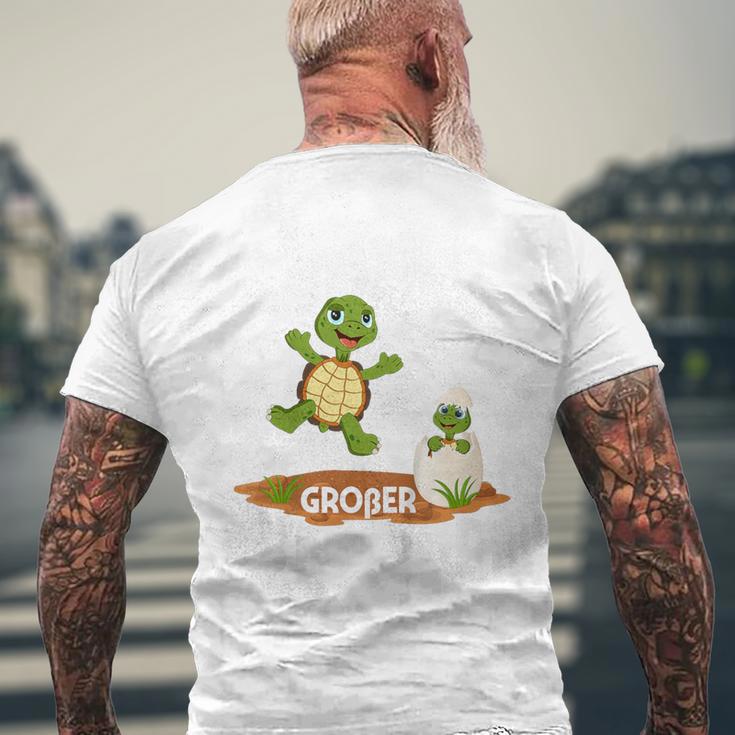 Children's Endlich Großer Bruder Sohn Geschwister Schildkrötes T-Shirt mit Rückendruck Geschenke für alte Männer