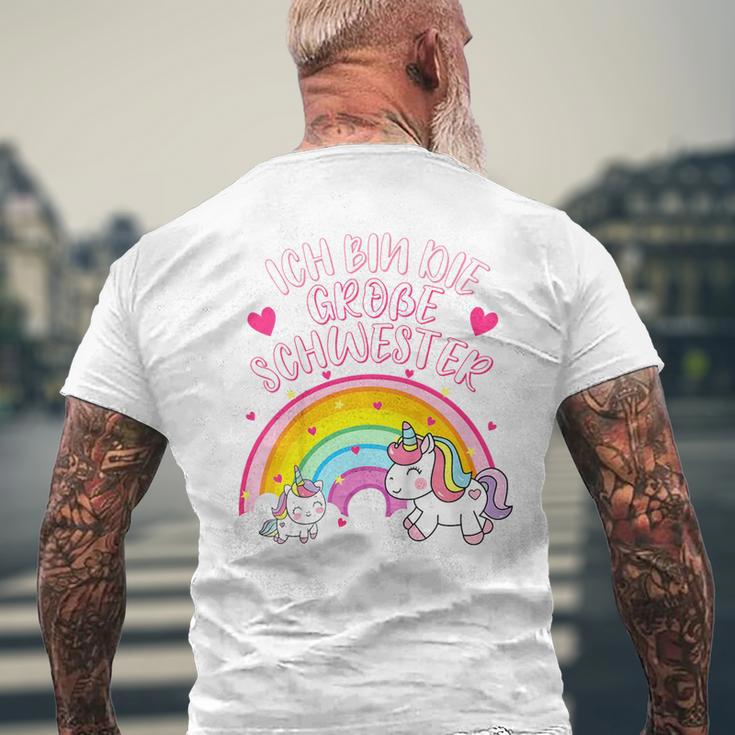 Children's Ich Bin Die Große Schwester Ich Bin Die Große Sch T-Shirt mit Rückendruck Geschenke für alte Männer