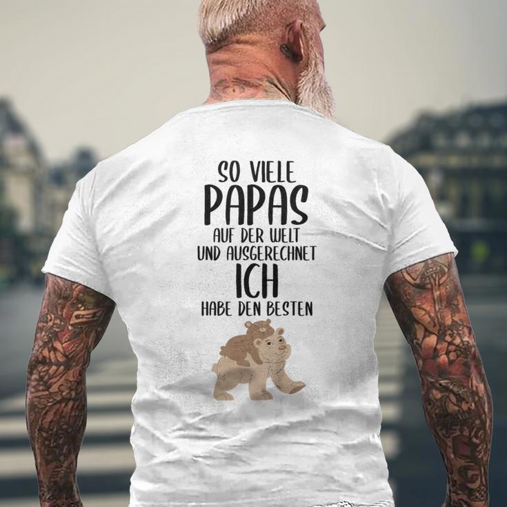 Children's Ich Habe Den Beste Papa Der Welt Ich 80 T-Shirt mit Rückendruck Geschenke für alte Männer